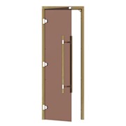 Дверь для сауны SAWO 741-3SGD-L-3, 690х1890мм, бронза, без порога, левая