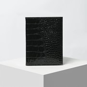 Обложка на автодокументы и паспорта, 5 отделов для карт, цвет чёрный фото