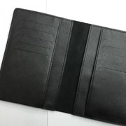 Кожаная черная обложка-портмоне для паспорта и документов Valenta фото