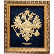 Панно Имперский Герб (золотой) 39х46х5см. арт.ПК-555