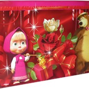 Бумажный пакет Маша и розы