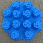 Форма силиконовая для выпекания кексов "Роза"