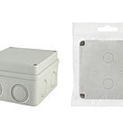 Распаячная коробка ОП 110х110х70мм, крышка на винтах, IP55, 8вх., без гермовводов TDM фотография