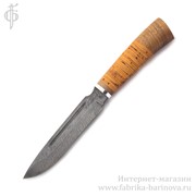 Нож Атаман - 2 (дамаск) береста. Арт.2054 фото