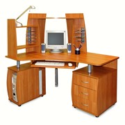 Компьютерный стол с надставками ПС 04.14.E, 1400x1200x1456 фотография