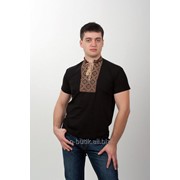 Мужская вышитая футболка ромбовидный орнамент 60 фотография