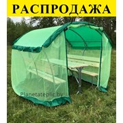 Беседка металлическая Престиж с противомоскитным тентом. Все цвета кровли. Большой выбор. фотография