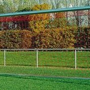 Ворота футбольные передвижные quot;Швейцария quot;, 7,32x2,44 м,глубина 2 м,алюм. Haspo 924-1081 фотография