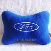 Подушка подголовник Ford синяя