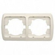 Рамка ZIRVE двойная кремовая горизонтальная 501-0300-226 фото