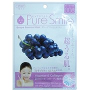 Детокс маска для лица Pure Smile с эссенцией винограда 23мл 4526371000297 фото