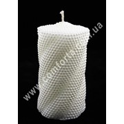 Свадебная свеча жемчужная, h-18 см (31848) фото