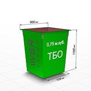 Мусорный контейнер 0,75 куб.м. толщина 1.5 мм фото