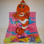 Накидка-полотенце с капюшоном Золотая рыбка фотография