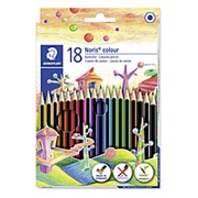 Staedtler Набор карандашей цветных Staedtler Noris color,шестигранные,18 цветов, картонная коробка, европодвес фотография