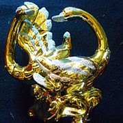 Сувенир Золотой лебедь 4563 16,5х18,5 см. фото