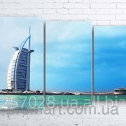Модульна картина на полотні Дубай. Готель Парус код КМ100160-235-FED фото
