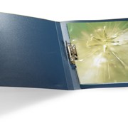Папка с прижимным механизмом, на 100 листов формата А4 Синий