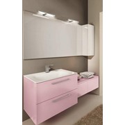 Мебель итальянская Kyoto 14/В Seresi | Светло-розовая мебель для ванной комнаты фото
