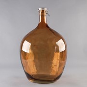 Бутыль стеклянный «GJA. Марани», 25 л, с фарфоровой крышкой с бугельным замком, цвет коричневый фотография