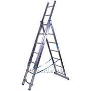 Лестница алюминиевая трёхсекционая 6,26 м. 3 х 10 - Scara cu trei tronsoane - 6,26 m 3x10 код.товара 7610 фото