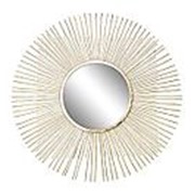 Зеркало декоративное золотое 70,5х70,5х1,9 см, центр.диам.28 см (TT-00000743) фотография