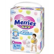 Подгузники-трусики MERRIES L (9-14кг) 44 шт фото