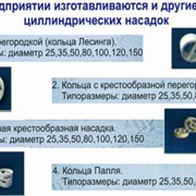 Насадки кольцевые кислотоупорные (Кольца Рашига, кольца Лесинга, кольца Палля) оптовые цены от производителя фотография