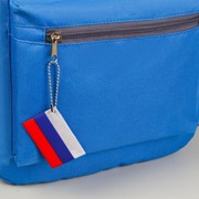 Светоотражающий элемент «Флаг России», 6 × 4 см, цвет триколор фото