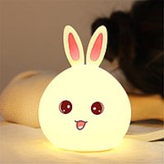 Мягкий силиконовый ночник Кролик LED фото