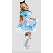 Карнавальный костюм для детей Пуговка Алиса в стране чудес детский, 30 (116 см) фото