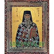 Благовещенская икона Дионисий Закинфский, архиепископ Эгинский, святитель, копия старой иконы, печать на дереве Высота иконы 11 см фото