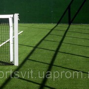 Cетка для большого тенниса любительская 2,5мм (белая, чёрная, зеленая) с тросом фотография