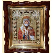 Иконы резные с сусальным золотом №2 - Св. Николай Угодник фото