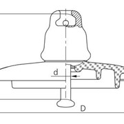 Изолятор линейный подвесной ПС70Е фото