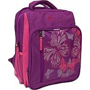 Школьный рюкзак Bagland 'Школьник' сиреневый с бабочкой фото