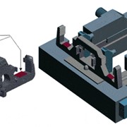 Станок СА-6212 агрегатный специальный для обработки пяты “буксового” проёмов “Рама боковая”.