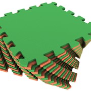 Универсальный коврик оранжево - зелёный 25*25 см