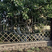 Кованый забор “Прага“ металлический фото