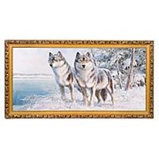 Картина “Волки“ багет 39х76 см 32Т фото