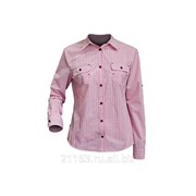 Блузка с длинным рукавом сафари клетка розовая код товара: 00003991