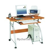Компьютерный стол, Deluxe, DLFT-207AS, Bambino, МДФ, 110*84*60 см, Красно-Ореховый 03320