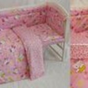 Постельное белье в кроватку из сатина фото