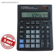 Калькулятор настольный 14-разрядный SDC-554S, 153*199*31 мм, двойное питание, черный фотография