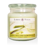Свеча ароматизированная зеленый чай и лемонграсс фото