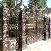 Ворота металлические кованные в Алматы фотография