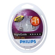Галогеновая лампа Philips H1 NightGuide Double Life 12V 55W 12258NGDLS2
