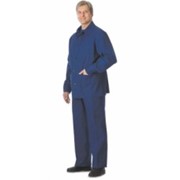 Костюм из натуральных тканей с налокотниками и наколенниками, куртка, брюки (диагональ) синий фото