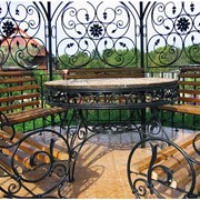 Мебель кованая уличная фото