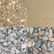 Инертные материалы: песок, щебень, цемент фотография